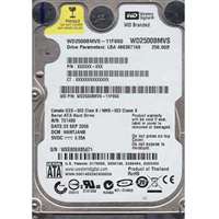 WD WD2500BMVS - 250GB 5.4K SATA 3.0Gbps 2.5" 8MB Hard Drive