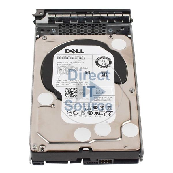 Dell WD3000FYYX-18RS1B0 - 3TB  7.2K SATA 6.0Gbps 3.5" 64MB Cache Hard Drive