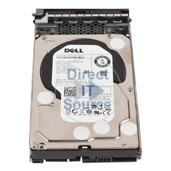 Dell WD3000FYYX - 3TB  7.2K SATA 6.0Gbps 3.5" 64MB  Cache Hard Drive
