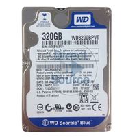 WD WD3200BPVT - 320GB 5.4K SATA 3.0Gbps 2.5" 8MB Hard Drive