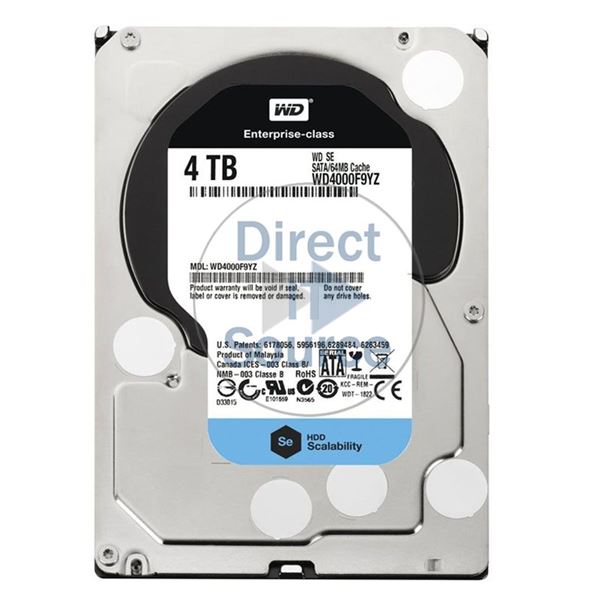 WD WD4000F9YZ - 4TB 7.2K SATA 6.0Gbps 3.5" 64MB Hard Drive