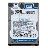 WD WD5000BEVT-00SCST0 - 500GB 5.4K SATA 3.0Gbps 2.5" 8MB Hard Drive