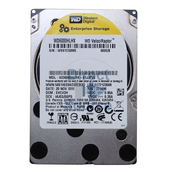 WD WD6000BLHX-01JJPV0 - 600GB 10K SATA 6.0Gbps 2.5" 32MB Cache Hard Drive