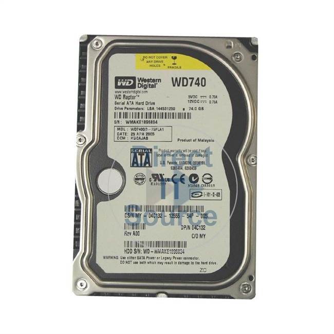 Dell WD740 - 74GB 10K SATA 3.5" Hard Drive