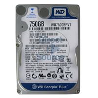 WD WD7500BPVT-22HXZT1 - 750GB 5.4K SATA 3.0Gbps 2.5" 8MB Hard Drive