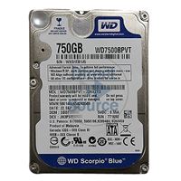 WD WD7500BPVT-22HXZT3 - 750GB 5.4K SATA 3.0Gbps 2.5" 8MB Hard Drive