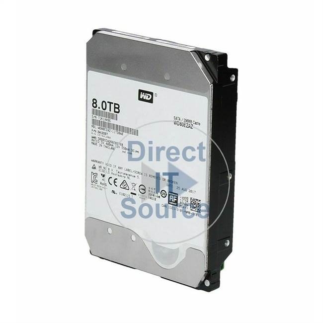 Western Digital WD80EZAZ - 8TB 5.4K SATA 6.0Gbps 3.5" 256MB Cache Hard Drive