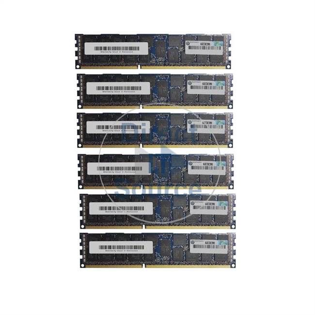 HP WD957AV - 24GB 6x4GB DDR3 PC3-10600 ECC Registered 240-Pins Memory