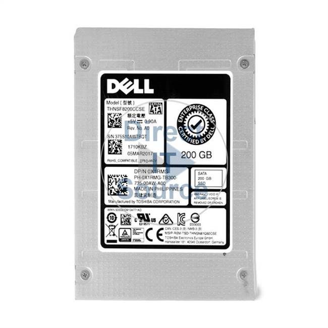 X1RMG Dell - 200GB SATA 6.0Gbps 2.5" Cache Hard Drive