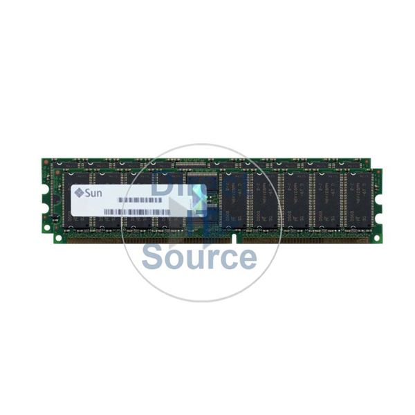 Sun X5124A - 2GB 2x1GB DDR PC-2100 ECC Registered 184-Pins Memory