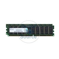 Sun X7404A - 2GB 2x1GB DDR PC-2100 ECC Registered 184-Pins Memory