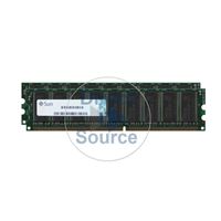 Sun X8006A - 2GB 2x1GB DDR PC-3200 ECC 184-Pins Memory
