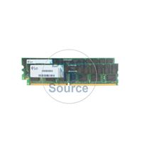 Sun X8704A - 2GB 2x1GB DDR PC-2700 ECC Registered 184-Pins Memory