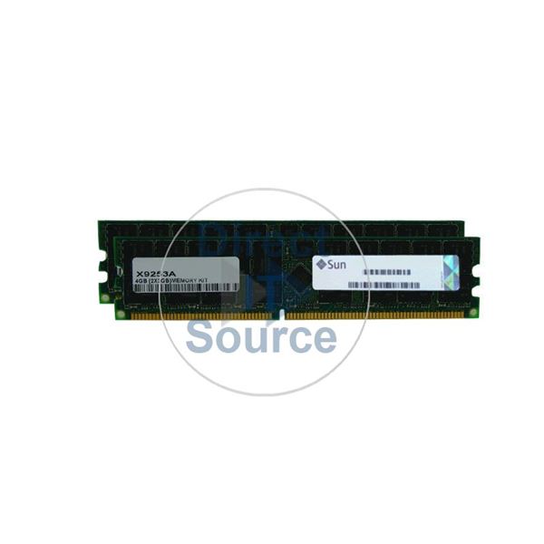 Sun X9253A - 4GB 2x2GB DDR PC-2700 ECC Registered 184-Pins Memory