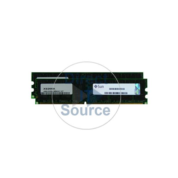 Sun X9266A - 4GB 2x2GB DDR PC-2700 ECC Registered 184-Pins Memory