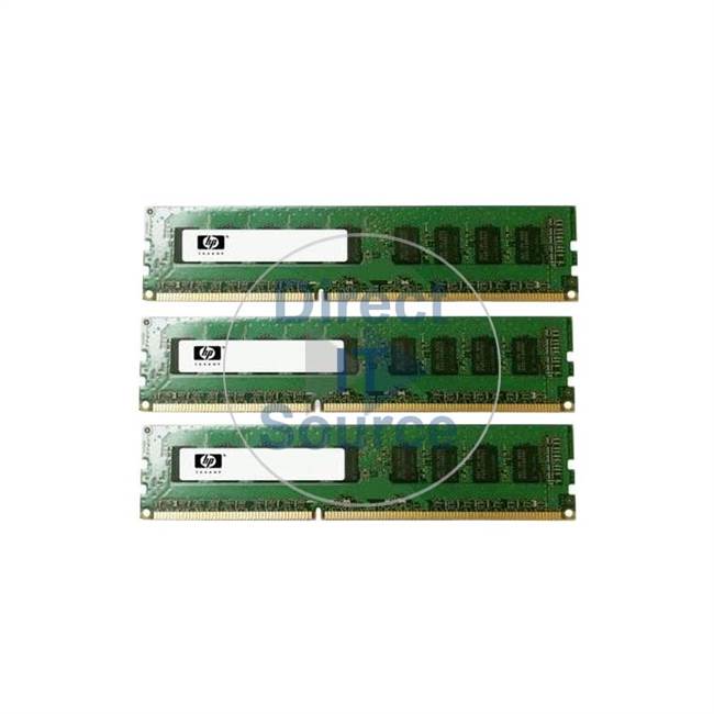 HP XB971AV - 12GB 3x4GB DDR3 PC3-10600 ECC Unbuffered 240-Pins Memory