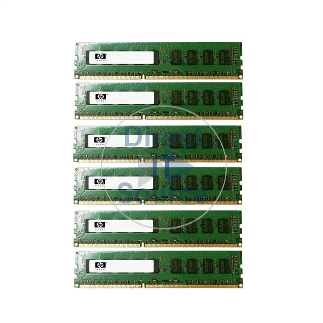 HP XB973AV - 24GB 6x4GB DDR3 PC3-10600 ECC Unbuffered 240-Pins Memory