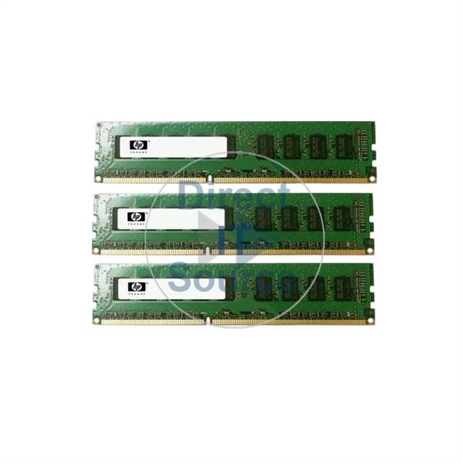 HP XZ614AA - 6GB 3x2GB DDR3 PC3-10600 ECC Unbuffered 240-Pins Memory