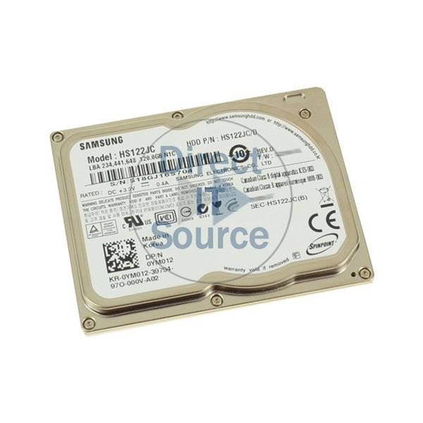 Dell YM012 - 120GB 5.4K PATA 1.8" 8MB Cache Hard Drive