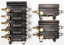 Accu-Lube,  9722F, Universal Pump Accu-Lube: 6 Stack Complete Assembly with 15" oil tube, top plate and bottom fittings