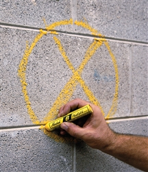 Markal B Solid Paint Marker Is Ideal For Concrete, Wood and other rough surfaces.