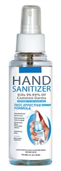 Hand Sanitizer, 4oz, Spray Bottle