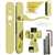 Wright Products VBG115PB Door Lever Lockset, Brass, 3/4 to 2 in Thick Door