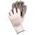 Showa 451-S Gloves, Unisex, S, 9.84 in L, Elastic Cuff, Gray/Light Gray