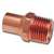 Elkhart Products 104-2 Series 30436 Street Pipe Adapter, 1/2 in, FTG x MIP, Copper