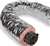 Master Flow F8IFD4X300 Insulated Flexible Duct, 4 in, 25 ft L, Fiberglass, Silver
