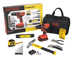 Black & Decker / Stanley Cordless Drill 70pc. Tool Kit