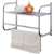 Simple Spaces BR32-CH Bathroom Rack, 11 lb Each shelf, 6.6 lb Each Towel Rack Max Weight Capacity, 1-Shelf, Metal