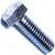Midwest 00029 Hex Bolt, 5/16-18 x 1 in, Zinc Plated, Grade 2