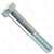 Midwest 00033 Hex Bolt, 5/16-18 x 2 in, Zinc Plated, Grade 2