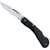 CASE 00254 Pocket Knife, Stainless Steel Blade, 1-Blade, Black Handle