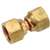 Anderson Metal 754070-04 Brass Flare Swivel Connector, 1/4 Fem Flare - Case of 5