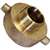 Abbott Rubber JBHA-150 Hydrant Adapter, 2-1/2 x 1-1/2 in, NST x NPT, Brass