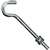 National Hardware 2163BC Series N221-713 Hook Bolt, 5/16 in Thread, 5 in L, Steel, Zinc, 115 lb Working Load