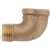 Anderson Metals 738116-02 Street Pipe Elbow, 1/8 in, FIP x MIP, 90 deg Angle, Brass, Rough, 200 psi Pressure