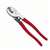 Klein Tools 63050 Cable Cutter, 9-1/2 in OAL, Steel Jaw, Cushion-Grip Handle, Red Handle