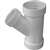 Canplas 192325L Reducing Pipe Wye, 2 x 2 x 1-1/2 in, Hub, PVC, White, SCH 40 Schedule