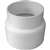 Canplas 414246BC Pipe Adapter, 4 in, Hub, PVC, White