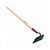 Razor-Back 71112 Cotton Hoe with Wood Handle, 7 in W Blade, 5-1/4 in L Blade, Steel Blade, Beveled Blade