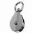 BARON C-0173ZD-1 Rope Pulley, 5/32 in Rope, 1 in Sheave, Cadmium
