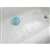 iDESIGN 80010 Pebble Bath Mat, 26-1/2 in L, 13-3/4 in W, PVC, Clear