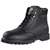 Diamondback 655SS-7.5 Work Boots, 7.5, Medium W, Black, Leather, Lace-Up, With Lining