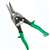 Crescent Wiss M2R Aviation Snip, 9-3/4 in OAL, Right Cut, Molybdenum Steel Blade, Contour-Grip Handle, Green Handle