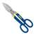 Irwin 22007 Tinner Snip, 7 in OAL, 1-1/2 in L Cut, Curved, Straight Cut, Steel Blade, Double-Dipped Handle