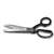 Crescent Wiss W20 Industrial Scissor, 10-3/4 in OAL, 4-3/4 in L Cut, Nickel Blade, Bent Handle, Black Handle