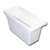 Rubbermaid 2862RDWHT Ice Cube Bin, 6-1/8 in L, 5-1/4 in W, 12-3/4 in H, Plastic, White, Dishwasher Safe: Yes